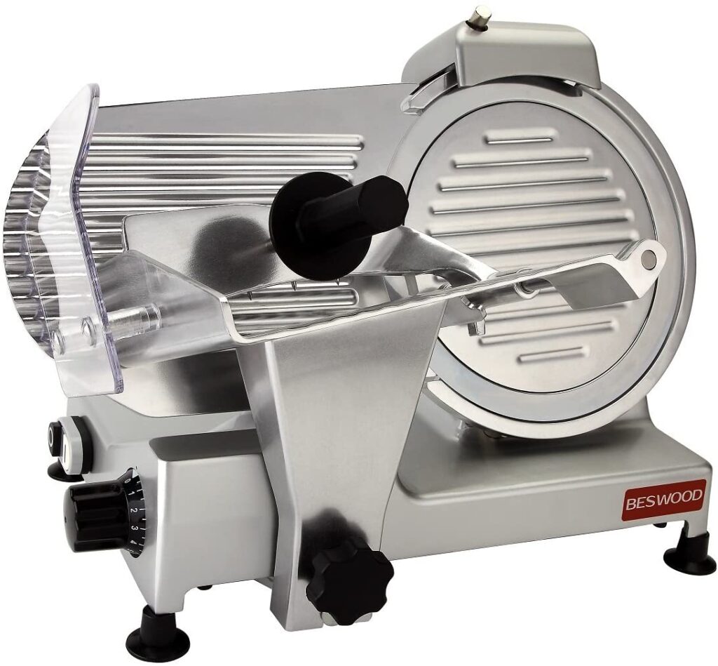 BESWOOD Chromium-plated 10-inch Electric Meat Slicer